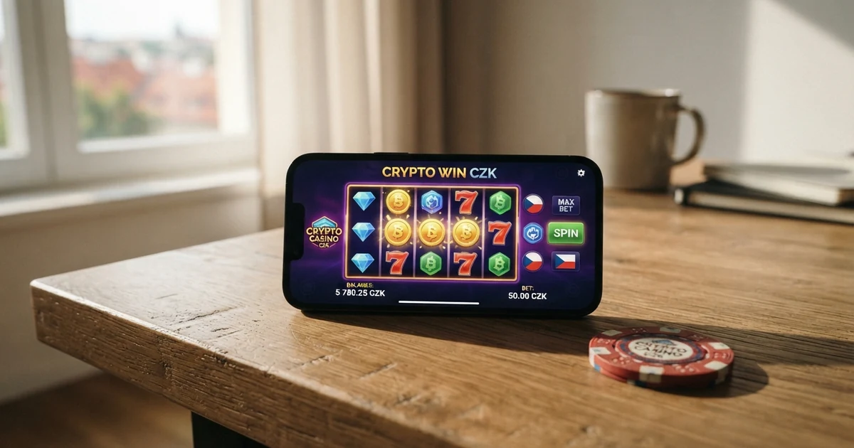 rozhraní krypto kasina s viditelnou kryptopeněženkou a výběrem kryptoměn pro vklad