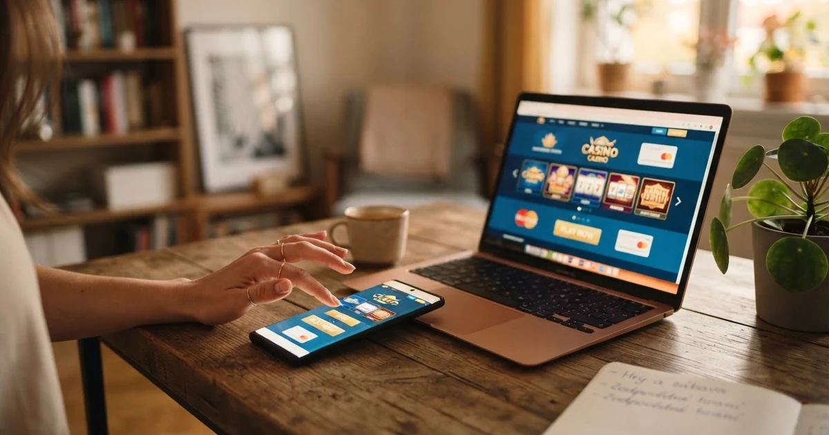 Logo Netelleru vedle loga licencovaného online casina na obrazovce počítače nebo mobilu