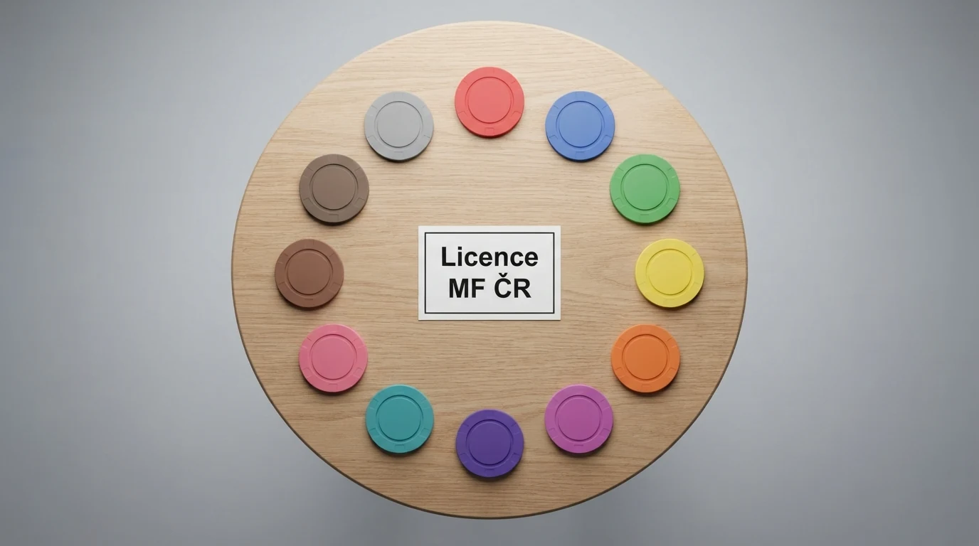 Koláž log deseti CZ-licencovaných online casin seřazených podle hodnocení